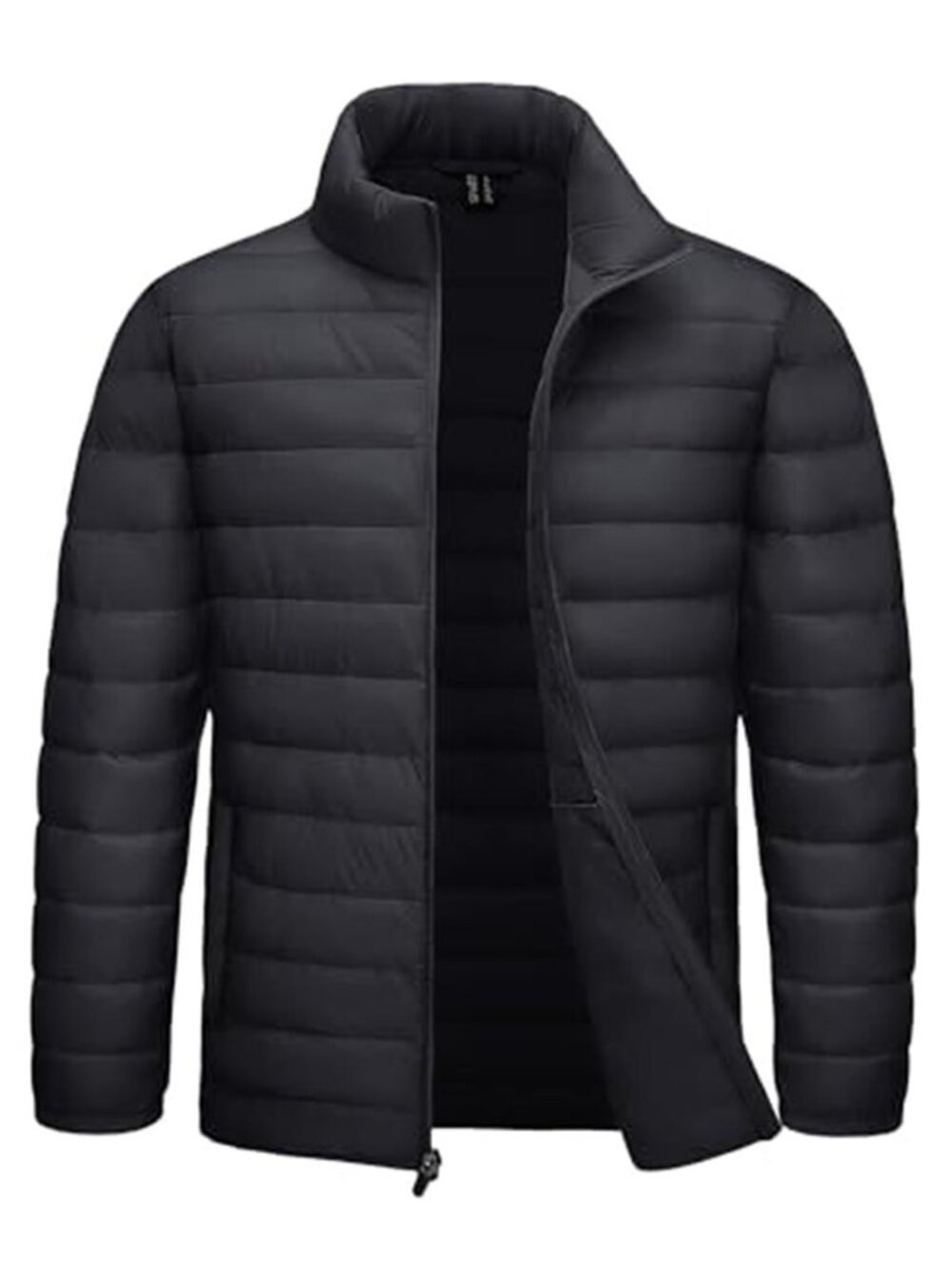 Mens Lightweight Puffer Jacket Packable Insulated Winter Coat Water Resistant